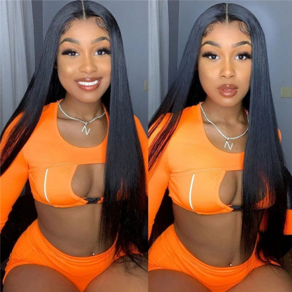 Straight wig