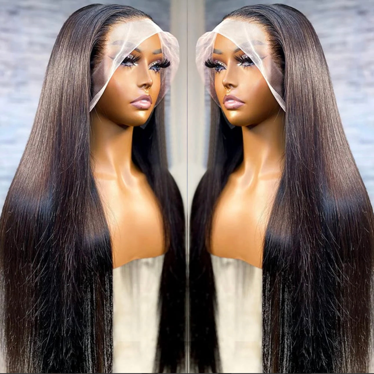 Straight wig