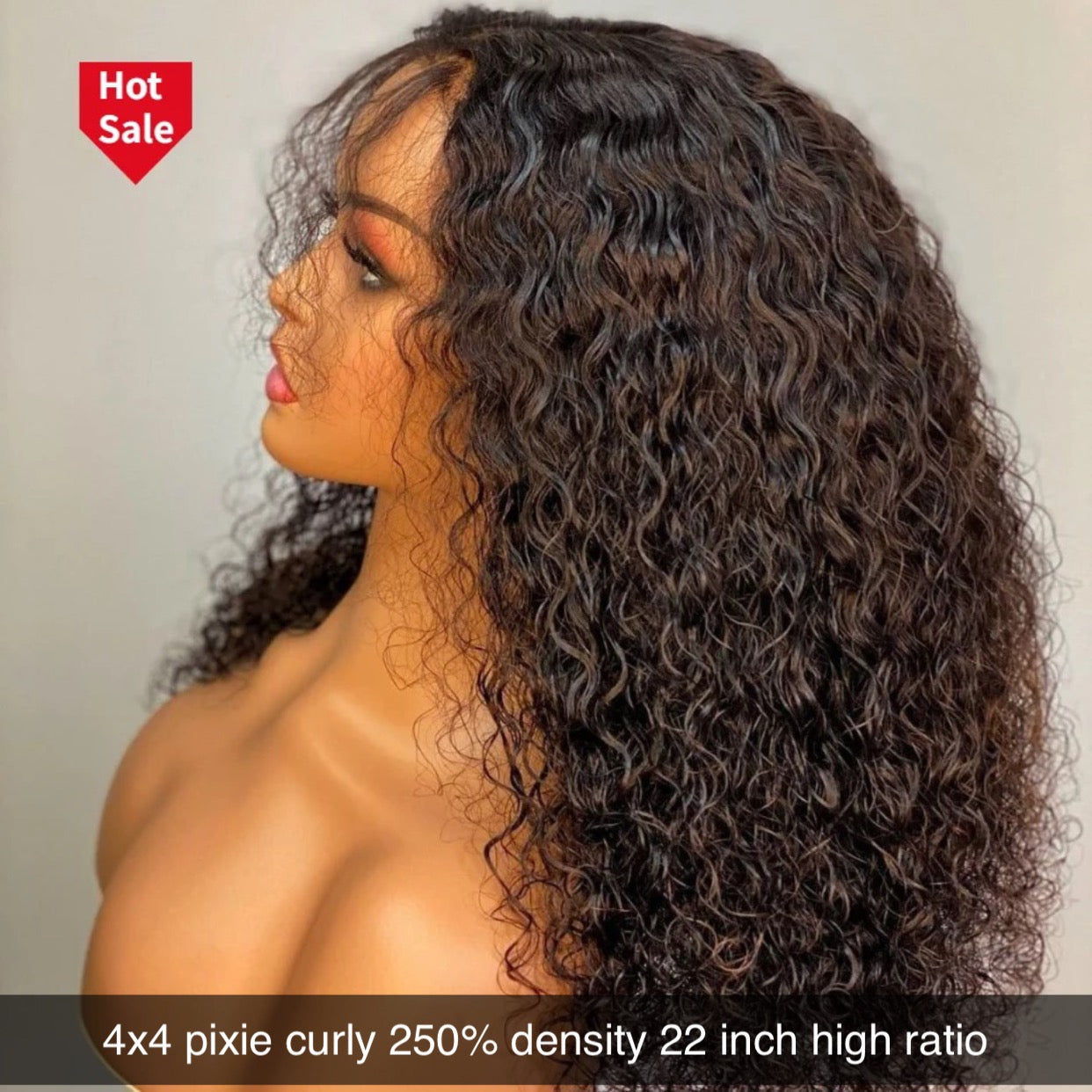 Pixie curly wig