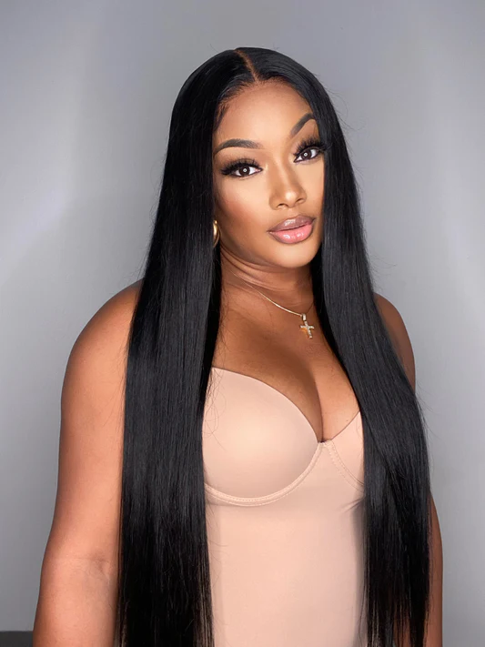 Bone straight wig